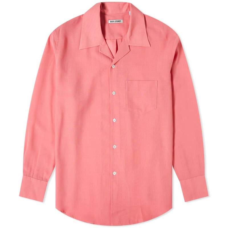 Our Legacy Loco Tech Wool Shirt - Pink | Garmentory