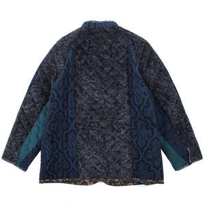 Needles SWITCHED QUILT CHORE COAT - NAVY/CHARCOAL | Garmentory