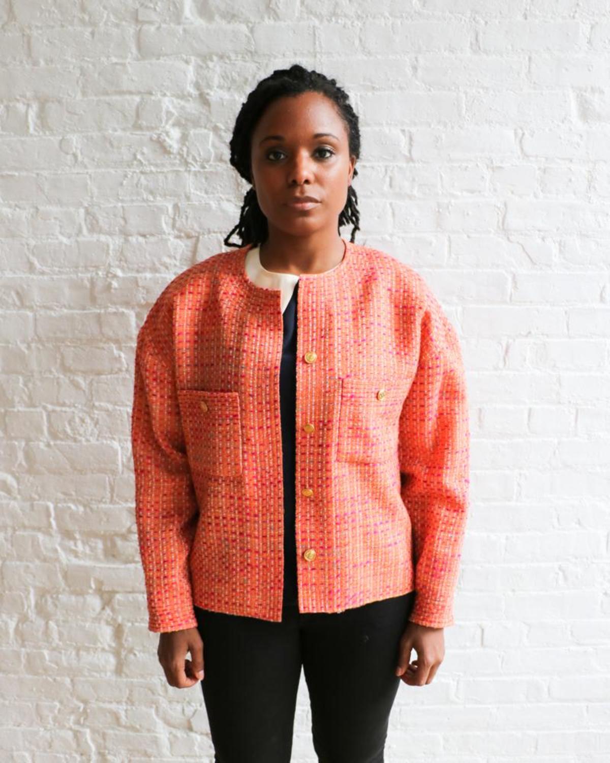 Vintage Chanel Boucle Jacket - Orange | Garmentory