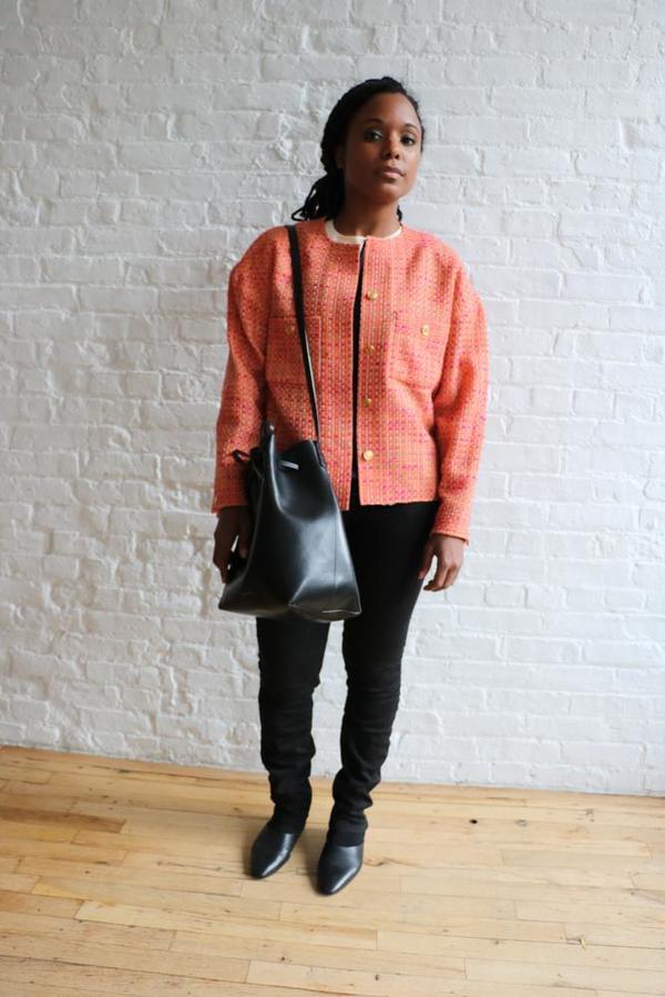Vintage Chanel Boucle Jacket - Orange | Garmentory
