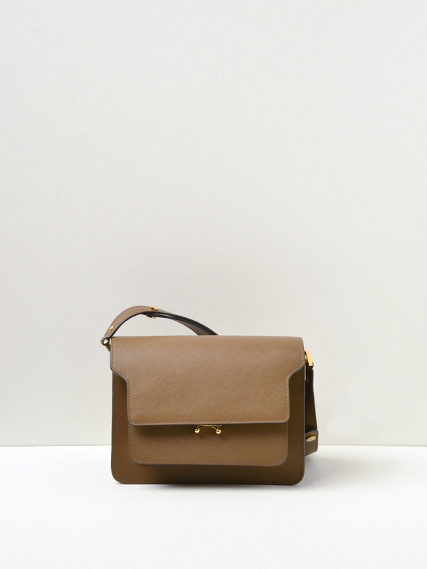 Marni MEDIUM TRUNK BAG - CIGAR | Garmentory