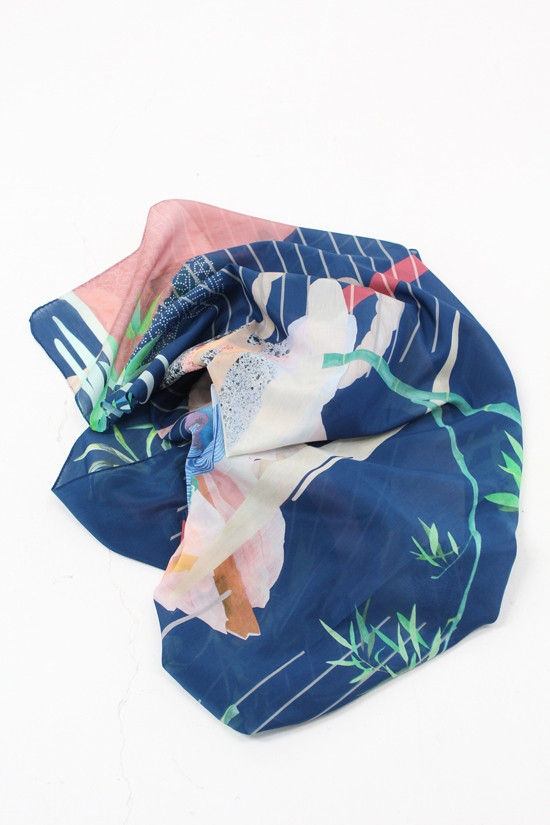 Milleneufcentquatrevingtquatre Scarf Reality Studio Navy Milleneufcentquatrevingtquatre Scarf Reality Studio Navy