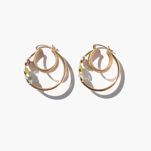 Kindred Black Helaine Hoops - 14k Gold Kindred Black Helaine Hoops - 14k Gold