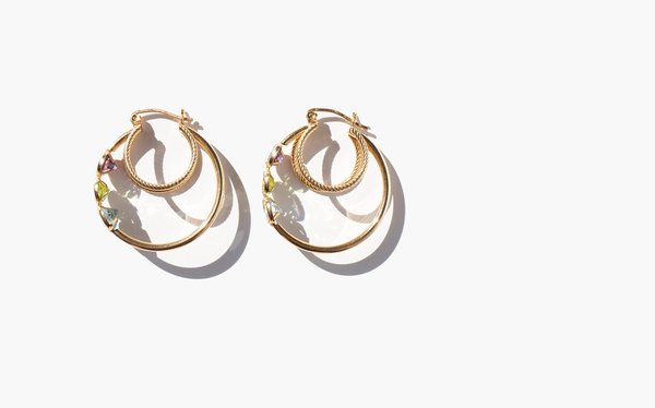 Kindred Black Helaine Hoops - 14k Gold Kindred Black Helaine Hoops - 14k Gold