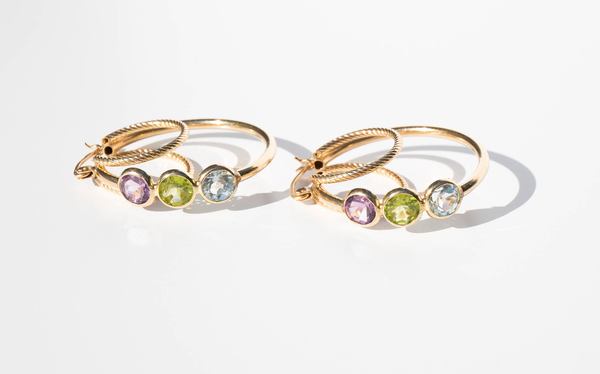 Kindred Black Helaine Hoops - 14k Gold Kindred Black Helaine Hoops - 14k Gold