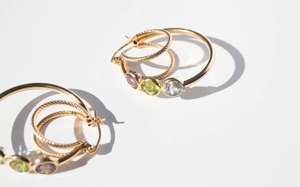 Kindred Black Helaine Hoops - 14k Gold Kindred Black Helaine Hoops - 14k Gold