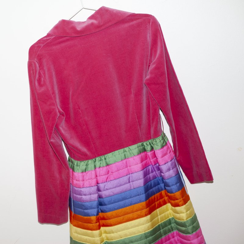Kintsugi Velvet Rainbow Dress - Multi | Garmentory