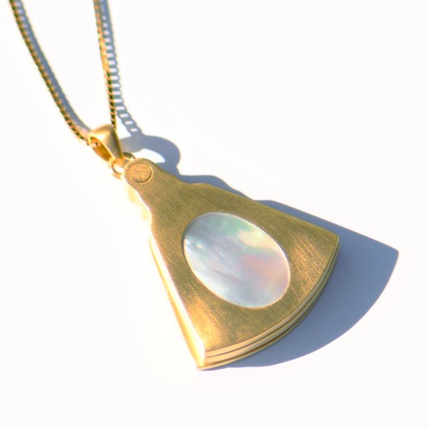 MING YU WANG Fan Pendant - 18k Gold Plated MING YU WANG Fan Pendant - 18k Gold Plated