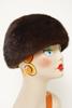 VINTAGE MINK FUR HAT - Brown - Thumbnail 2