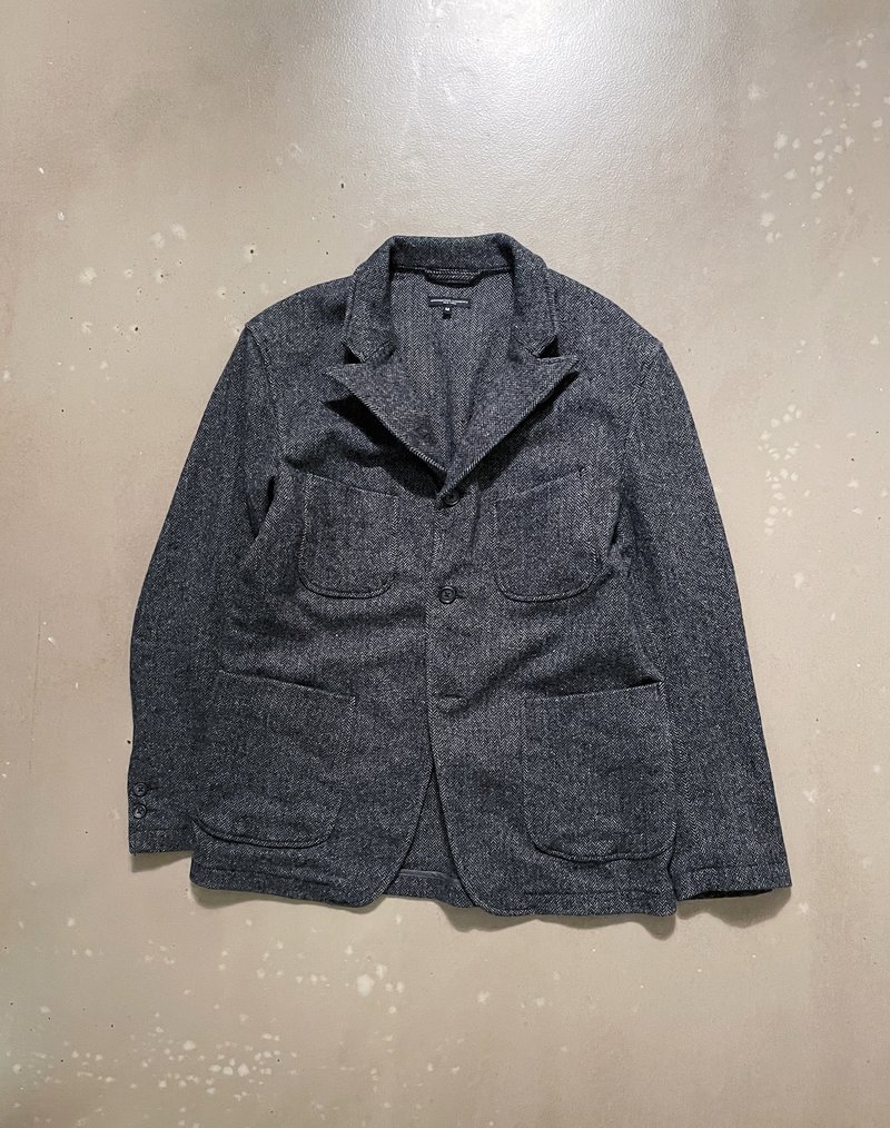 Engineered Garments NB Jacket - Grey Poly Wool Herringbone