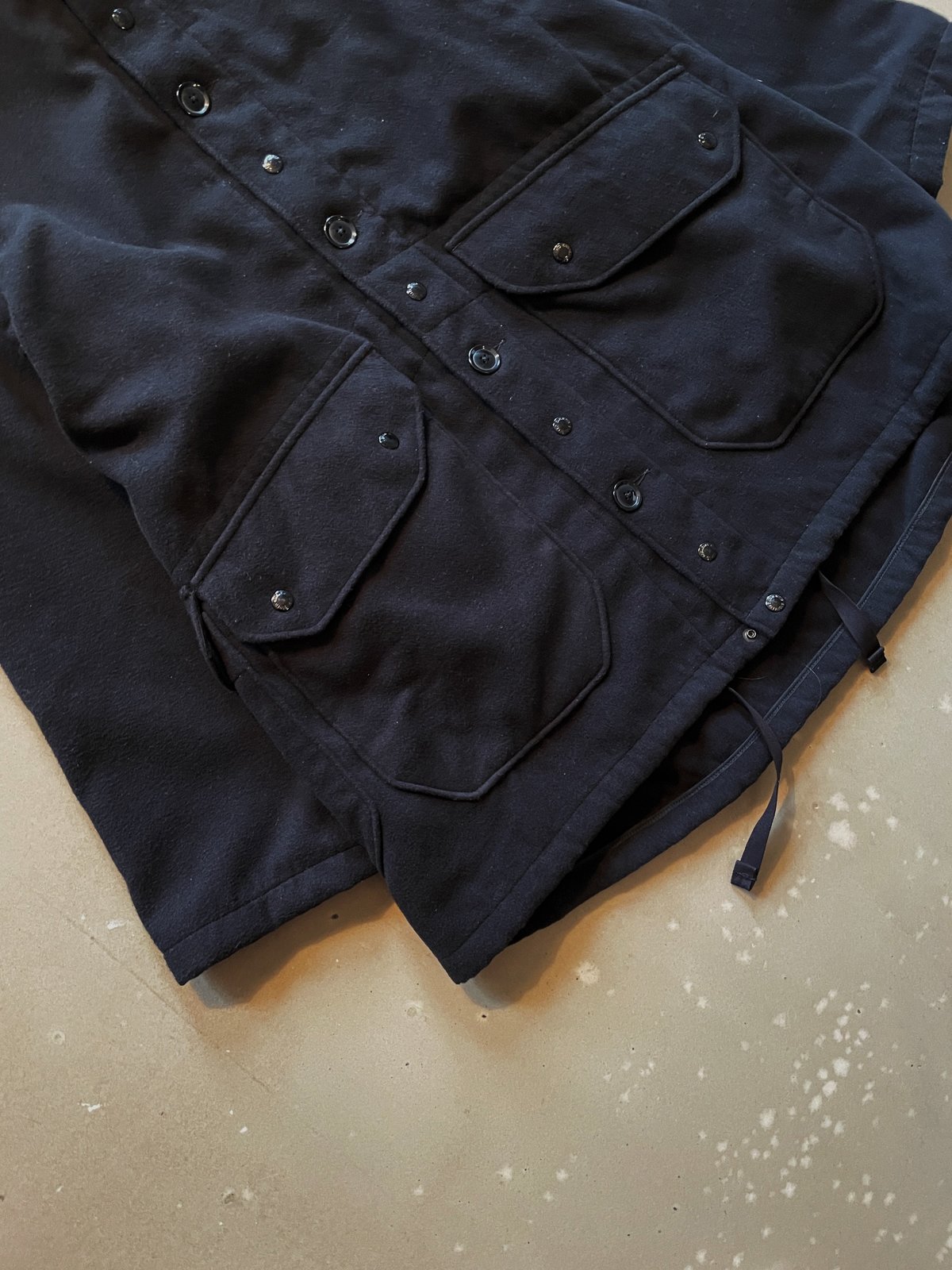 Engineered Garments Polyester Fake Melton Madison Parka - Black