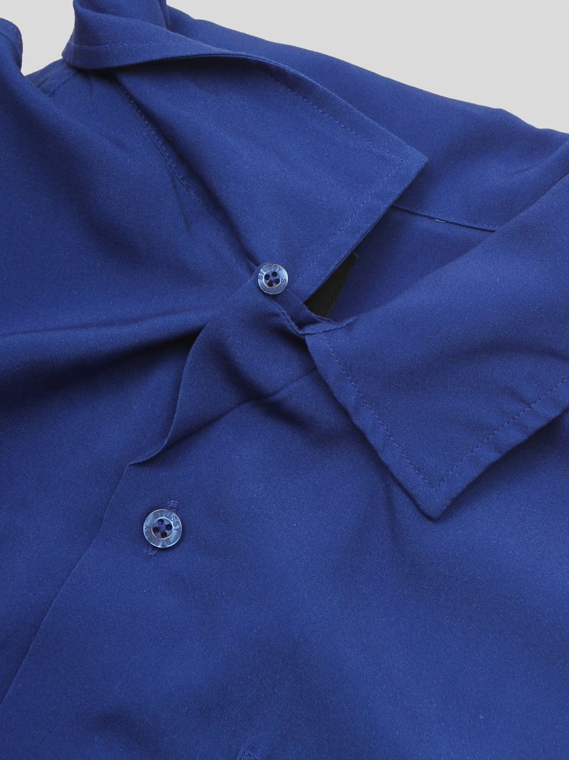 Stussy Big Poppy LS Shirt blue Garmentory