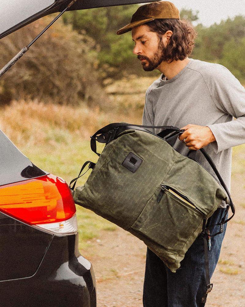 希少Tanner Goods Layover Duffel ワックスドキャンバス Tanner Goods Layover Duffle - Pacific Moss | Garmentory