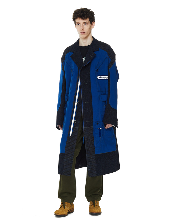 JUNYA WATANABE ブルー　エナメル　三角　バッグ JUNYA WATANABE ブルー エナメル 三角 バッグ