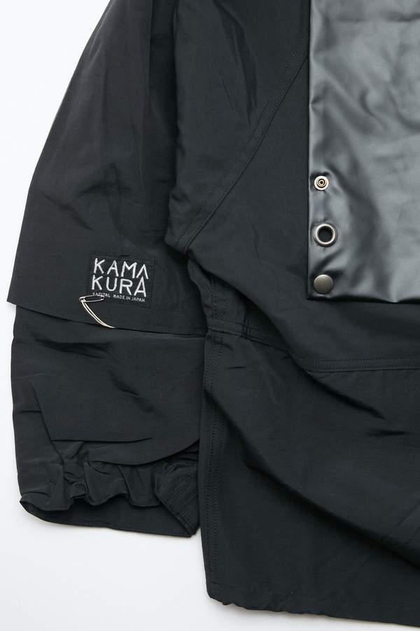 KAPITAL 60/40クロス KAMAKURAアノラックブルゾン ブラック Kapital Kamakura 60/40 Cloth Anorak Blouson - Black | Garmentory