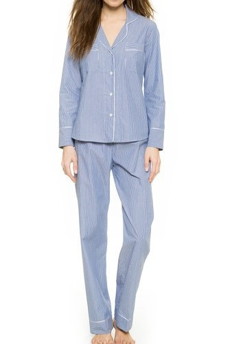 Salua Classic Cotton Pajama in Mediterranean Stripes Salua Classic Cotton Pajama in Mediterranean Stripes