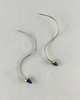 Vintage Amethyst Scribble Earrings - Thumbnail 3
