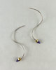 Vintage Amethyst Scribble Earrings - Thumbnail 4