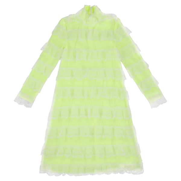 Kids Caroline Bosmans Broderie Dress - Yellow Kids Caroline Bosmans Broderie Dress - Yellow