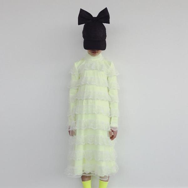Kids Caroline Bosmans Broderie Dress - Yellow Kids Caroline Bosmans Broderie Dress - Yellow