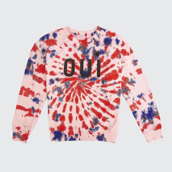 clare v tie dye sweatshirt