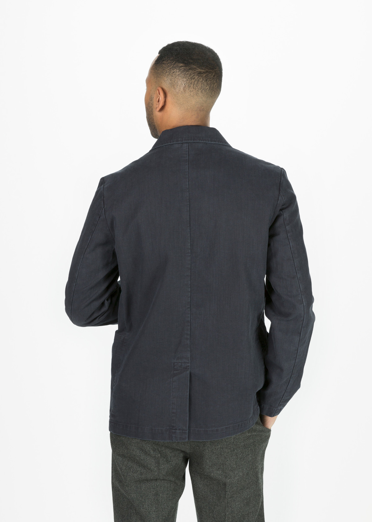 Men's Margaret Howell Washed Cotton Twill Blazer | Garmentory