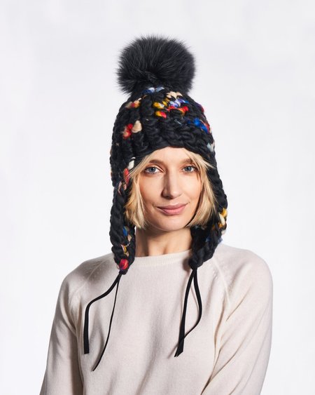 Mischa Lampert beanie pomster + candy coral xl pom Mischa Lampert beanie pomster + candy coral xl pom main image 4