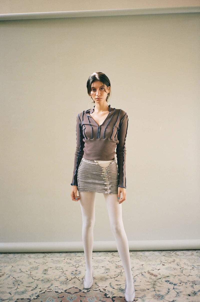 Helena Manzano Waisted Polo Top