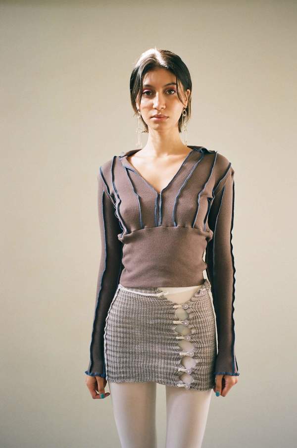 Helena Manzano Waisted Polo Top