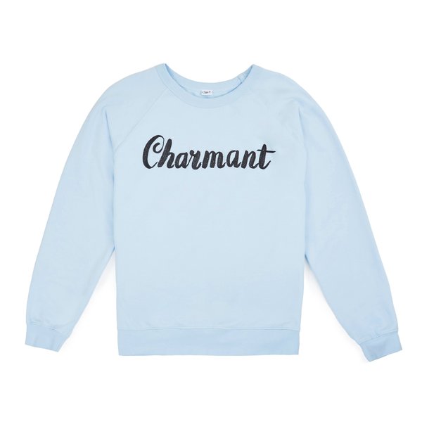 Clare V. Charmant Sweatshirt - Light Blue Clare V. Charmant Sweatshirt - Light Blue