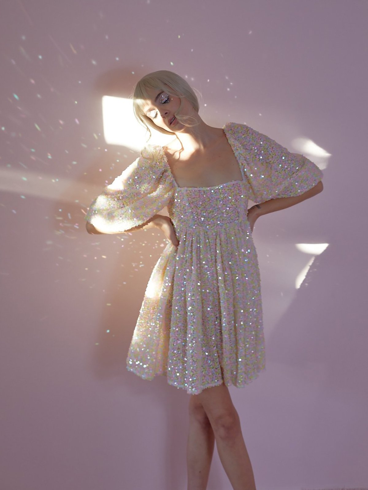 selkie sequin princess dress Selkie Rose Gold Sequin Princess Gown
