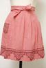 VINTAGE GINGHAM APRON  - RED/BLACK STITCH - Thumbnail 1