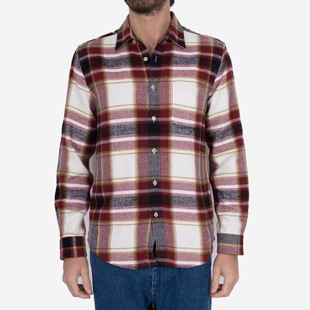 Portuguese Flannel Burgundi Check 