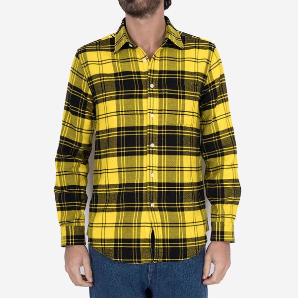 yellow flannel jacket