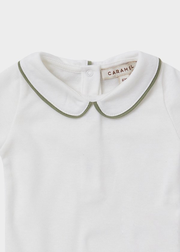 Kids Caramel Cormorant Gifting Romper - Ecru