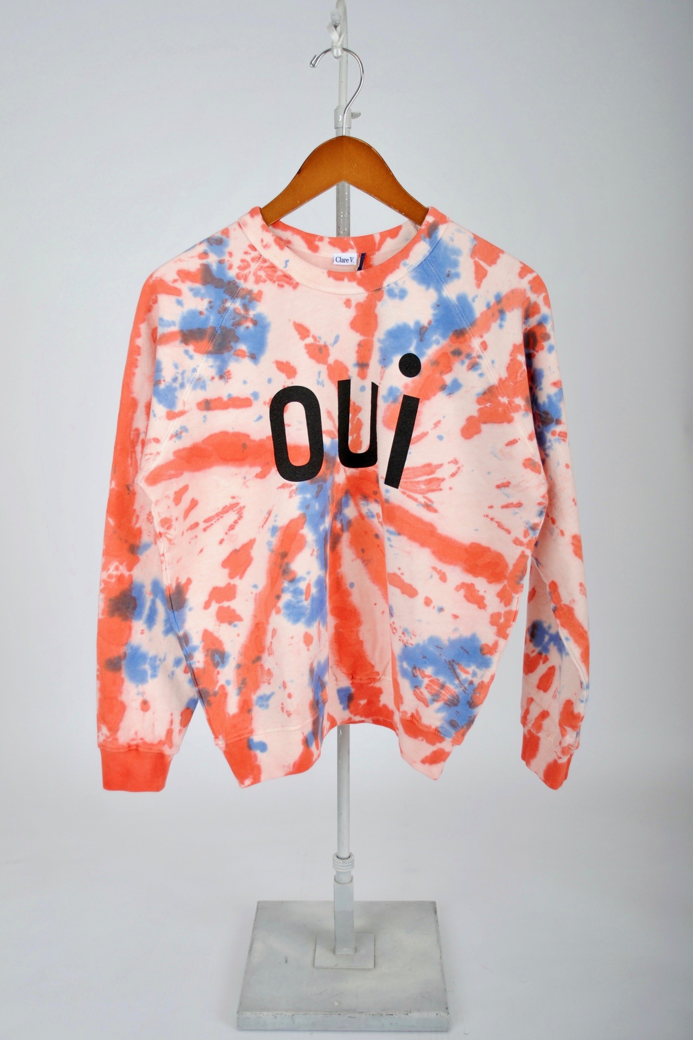 clare v tie dye sweatshirt