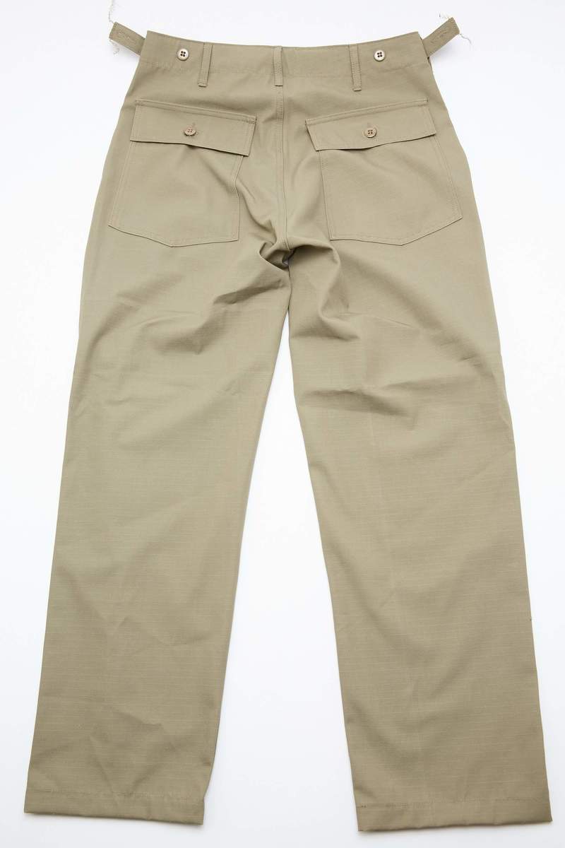 Engineered Garments Workaday Fatigue Pant - Khaki Cotton Ripstop