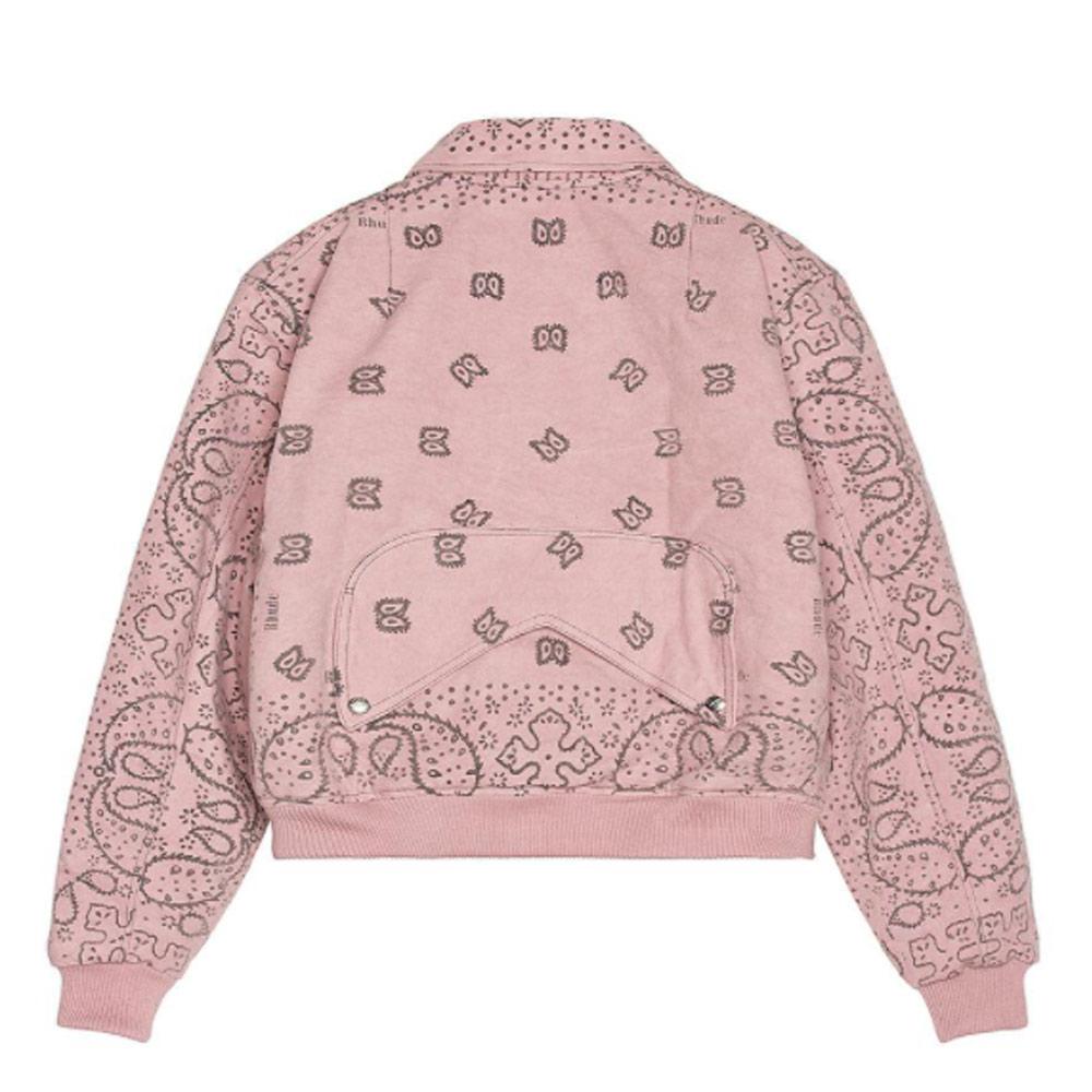 RHUDE Bandana Bomber Jacket Purple Garmentory