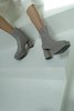 Reike Nen Platform Ribbon Boots - Gray - Thumbnail 1