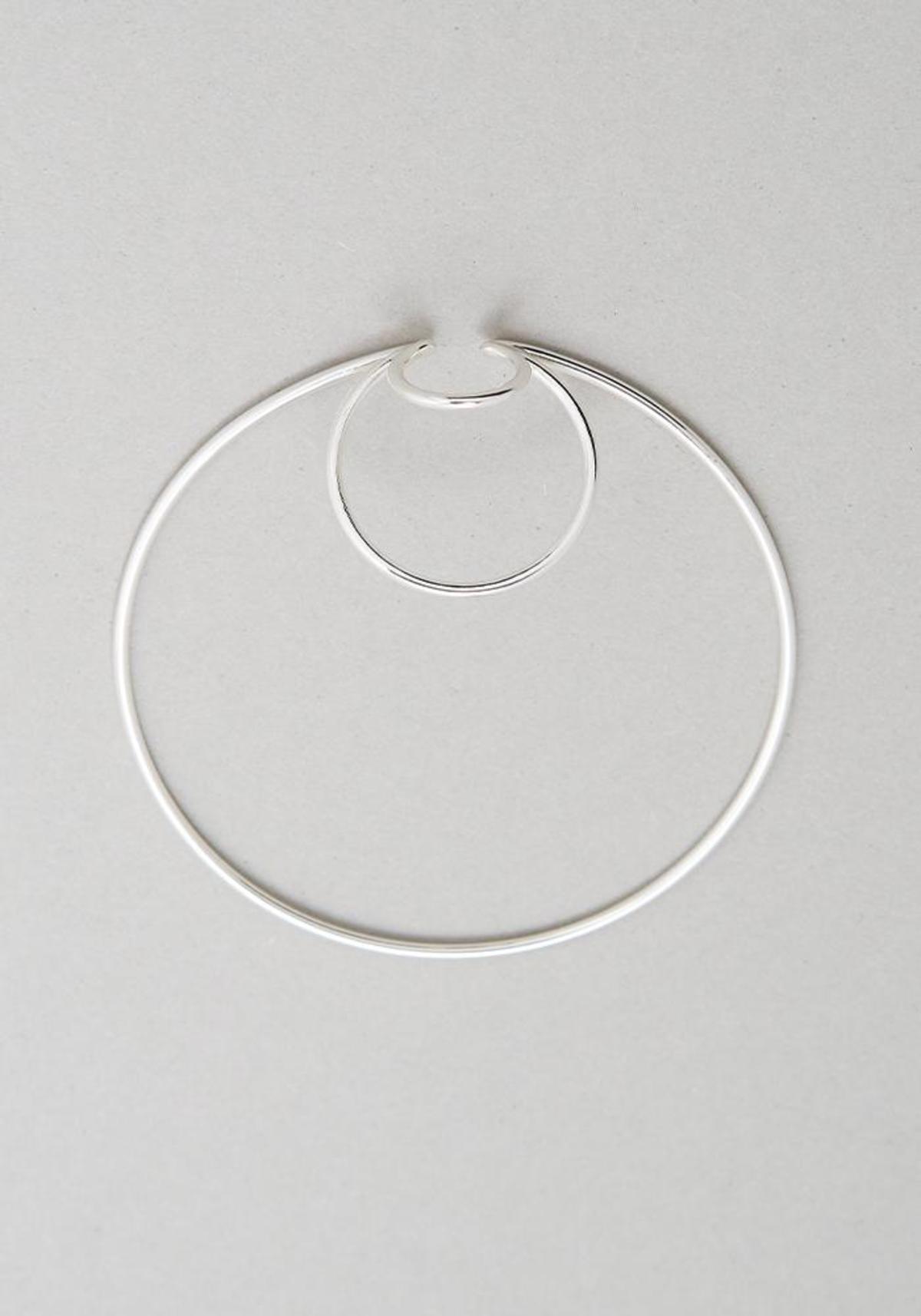 Saskia Diez Bold Wire Triple Big Earcuff - Sterling Silver