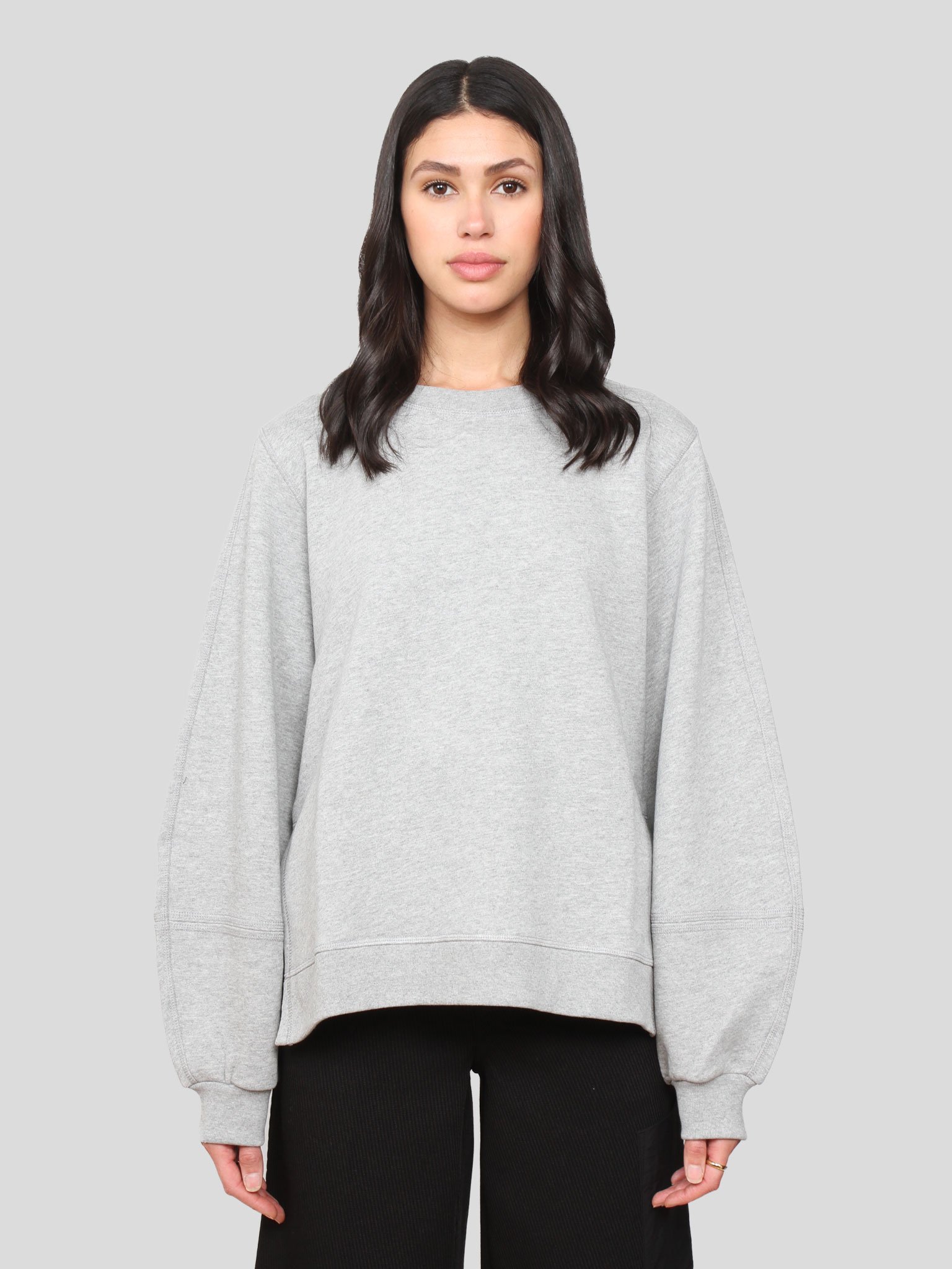 Ganni Software Isoli Sweatshirt - Paloma Melange | Garmentory