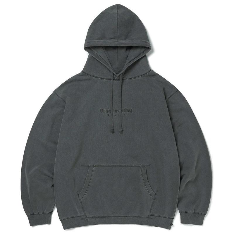 ThisIsNeverThat L-Logo Hooded Sweatshirt - Charcoal | Garmentory
