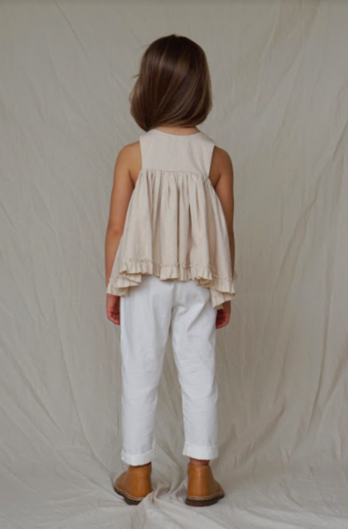 KIDS House of Paloma Bijou Top - Natural Ecru | Garmentory