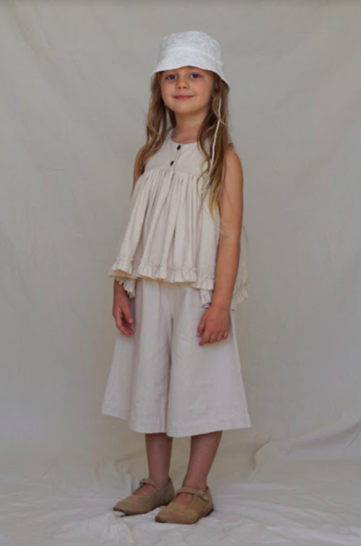 KIDS House of Paloma Bijou Top - Natural Ecru | Garmentory