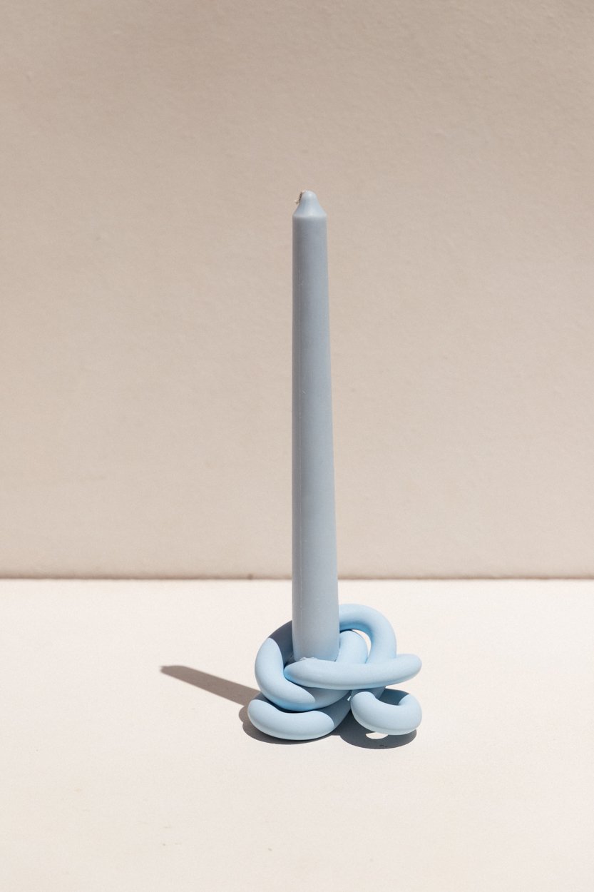 Arowm Knot Candle Holder Blue Garmentory