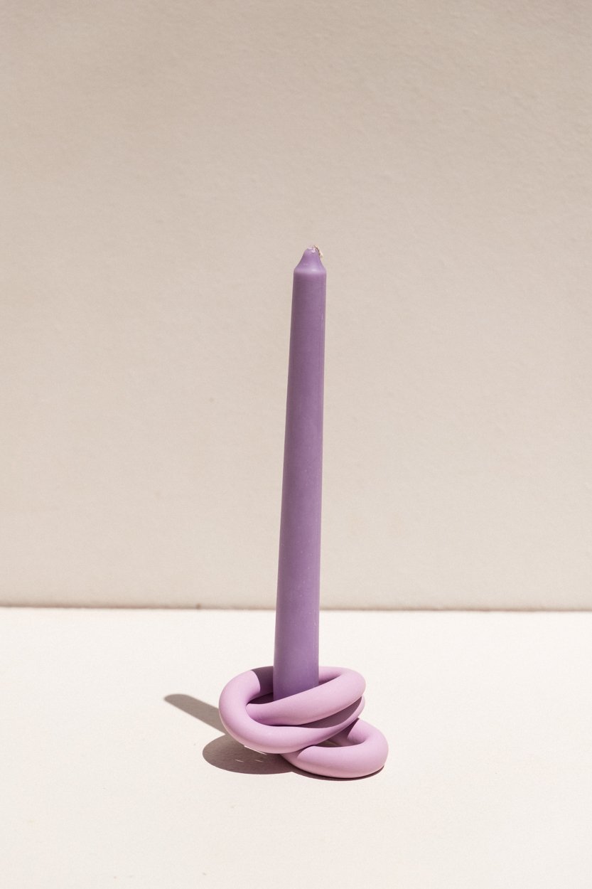 Arowm Knot Candle Holder Lilac Garmentory