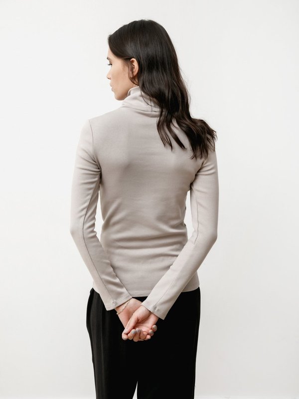 Priory Torretto Turtleneck - Stretch Knit Slate Priory Torretto Turtleneck - Stretch Knit Slate