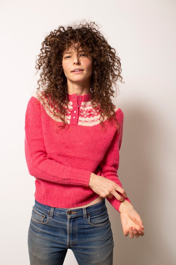 vintage fair isle cardigan