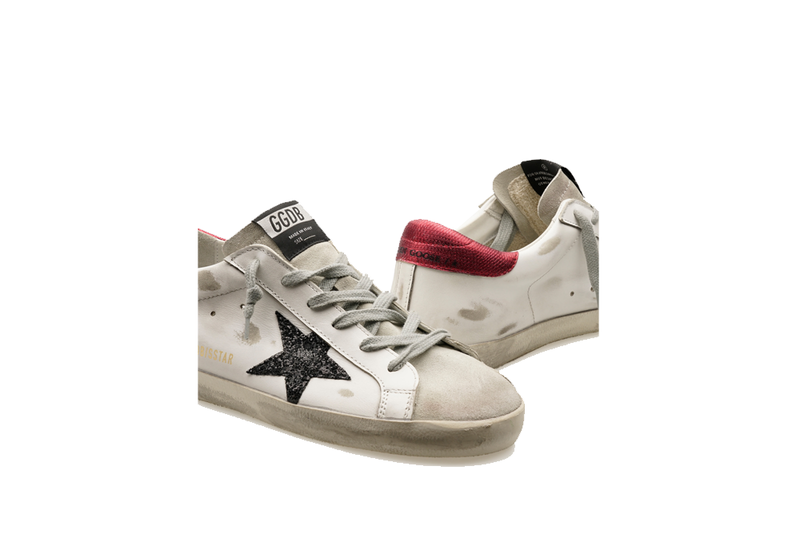 スニーカー Golden Goose GWF00101.F007524 Sneakers Super-Star LTD in zebra-effect Swarovski with a white