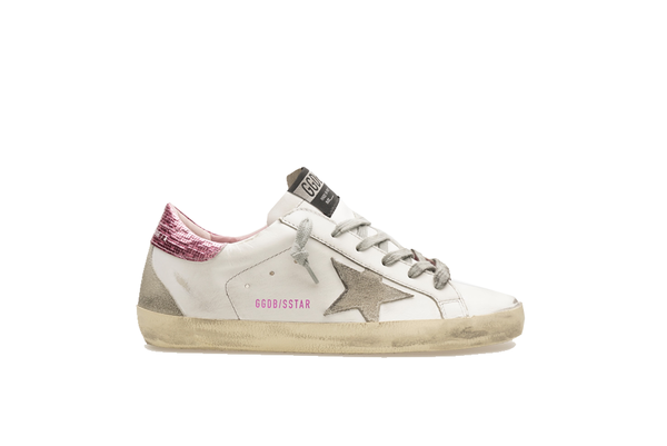 golden goose white and pink